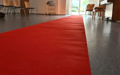Chorprobe auf dem roten Teppich