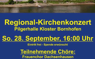 Regional-Kirchenkonzert in der Pilgerhalle Kamp-Bornhofen
